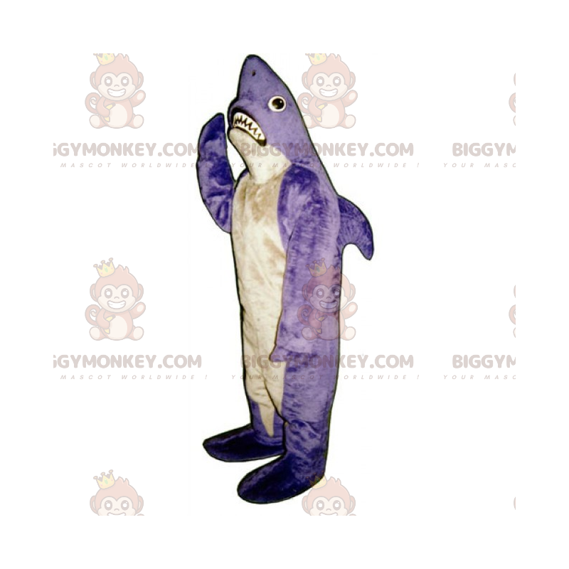 Costume de mascotte BIGGYMONKEY™ de requin au petit aileron -