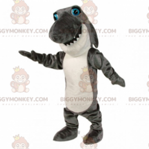 Costume da mascotte BIGGYMONKEY™ squalo dagli occhi blu -