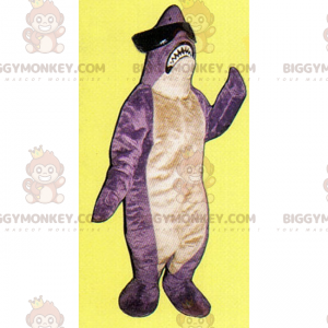 Costume da mascotte Shark BIGGYMONKEY™ con occhiali scuri -