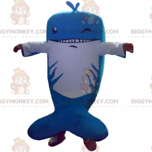 BIGGYMONKEY™ Hammerhead Shark Maskot kostume med øjenkunde -