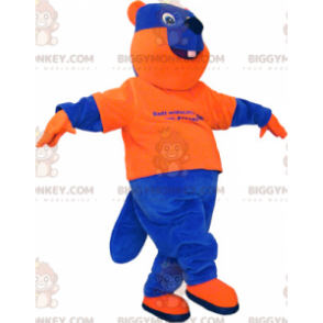 Costume da mascotte Sveglia mattutina rossa BIGGYMONKEY™ -