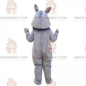 Στολή μασκότ με γκρίζο ρινόκερο BIGGYMONKEY™ - Biggymonkey.com