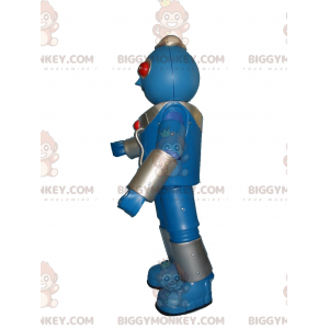 Blue Robot Red Eyes BIGGYMONKEY™ Mascot Costume -