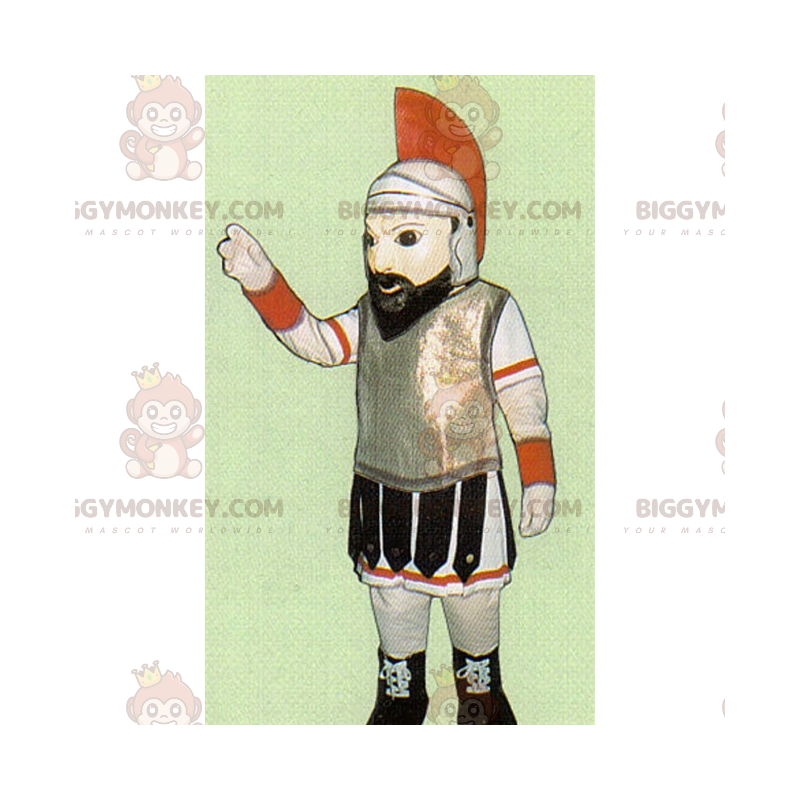 Costume de mascotte BIGGYMONKEY™ de Romain en tenue gladiateur