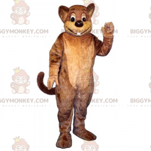 Disfraz de mascota BIGGYMONKEY™ de gran roedor sonriente -