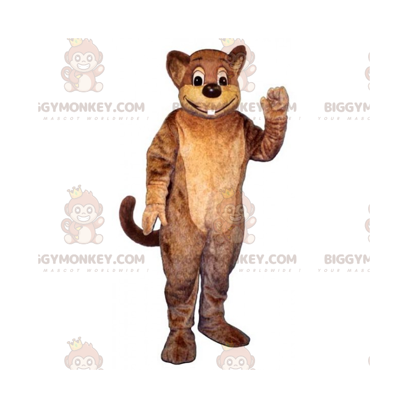 Stort smilende gnaver BIGGYMONKEY™ maskotkostume -