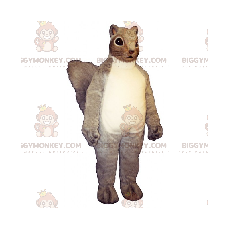 BIGGYMONKEY™ Costume da mascotte scoiattolo a pelo lungo -