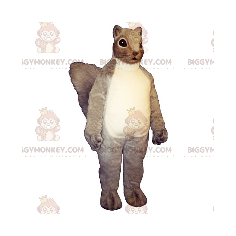 BIGGYMONKEY™ lange jas eekhoorn mascotte kostuum -