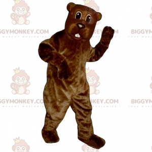 Big Tooth Nagetier BIGGYMONKEY™ Maskottchen Kostüm -