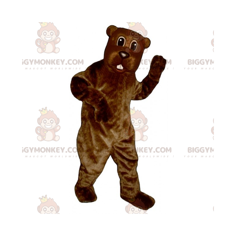 Big Tooth Nagetier BIGGYMONKEY™ Maskottchen Kostüm -