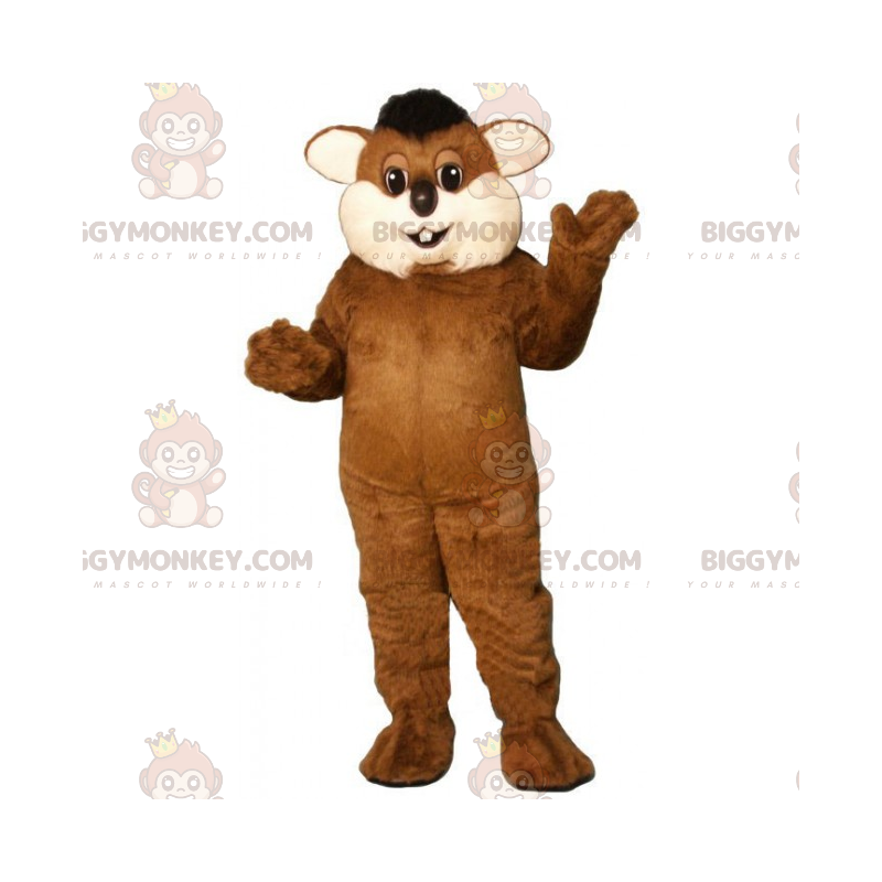 Disfraz de mascota de roedor de mejillas gordas BIGGYMONKEY™ -