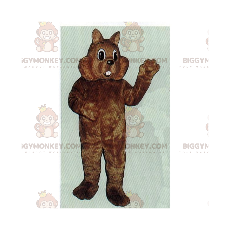 Disfraz de mascota de roedor de mejillas gordas BIGGYMONKEY™ -