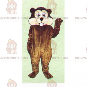 BIGGYMONKEY™ Big Cheek Big Hampaat Jyrsijän maskottiasu -