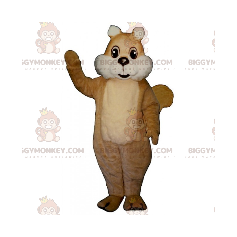 Weißwangiges Eichhörnchen BIGGYMONKEY™ Maskottchen Kostüm -