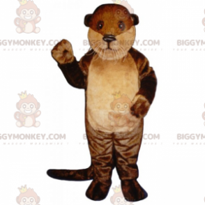 Costume de mascotte BIGGYMONKEY™ de loutre aux longues