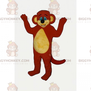 Blaue Augen Orange Nagetier BIGGYMONKEY™ Maskottchen Kostüm -