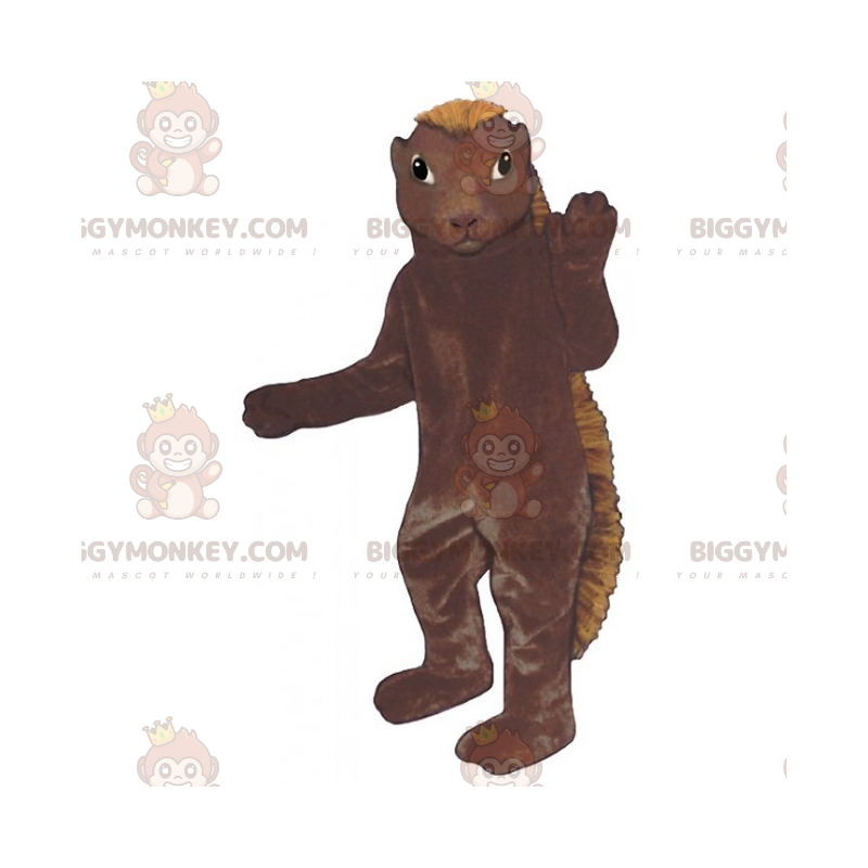 BIGGYMONKEY™ Costume da mascotte roditore con stemma lungo -