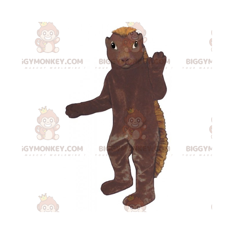 BIGGYMONKEY™-mascottekostuum voor knaagdieren met lang embleem