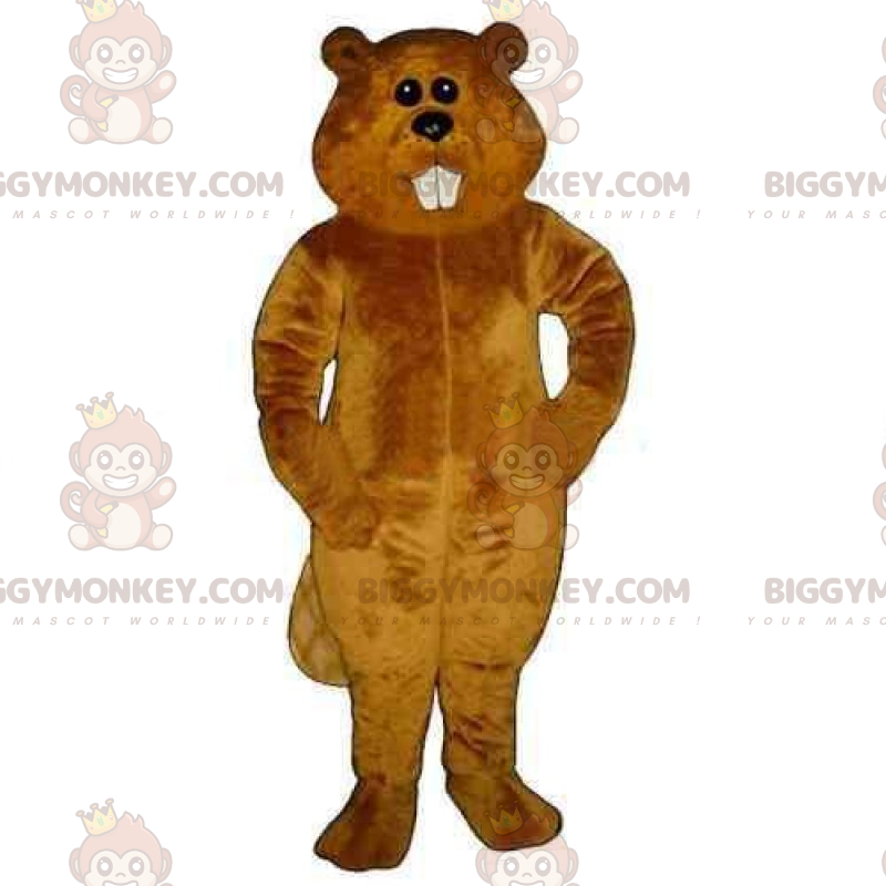 BIGGYMONKEY™ Costume da mascotte roditore con piccoli occhi