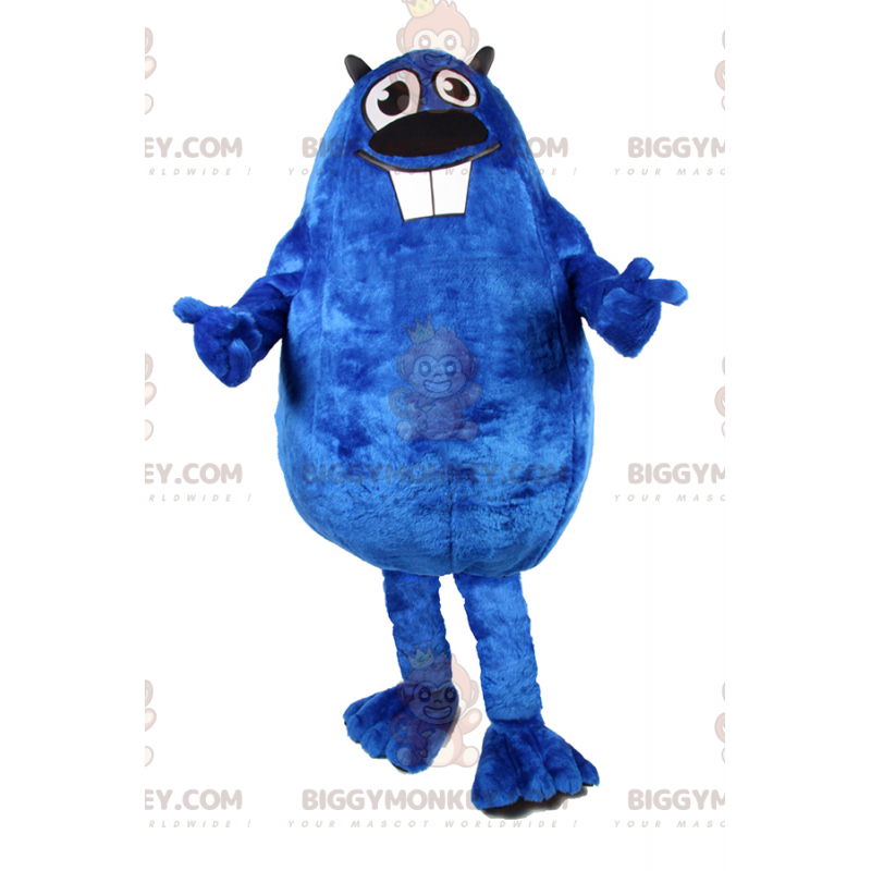 Blauw BIGGYMONKEY™-mascottekostuum voor knaagdieren -