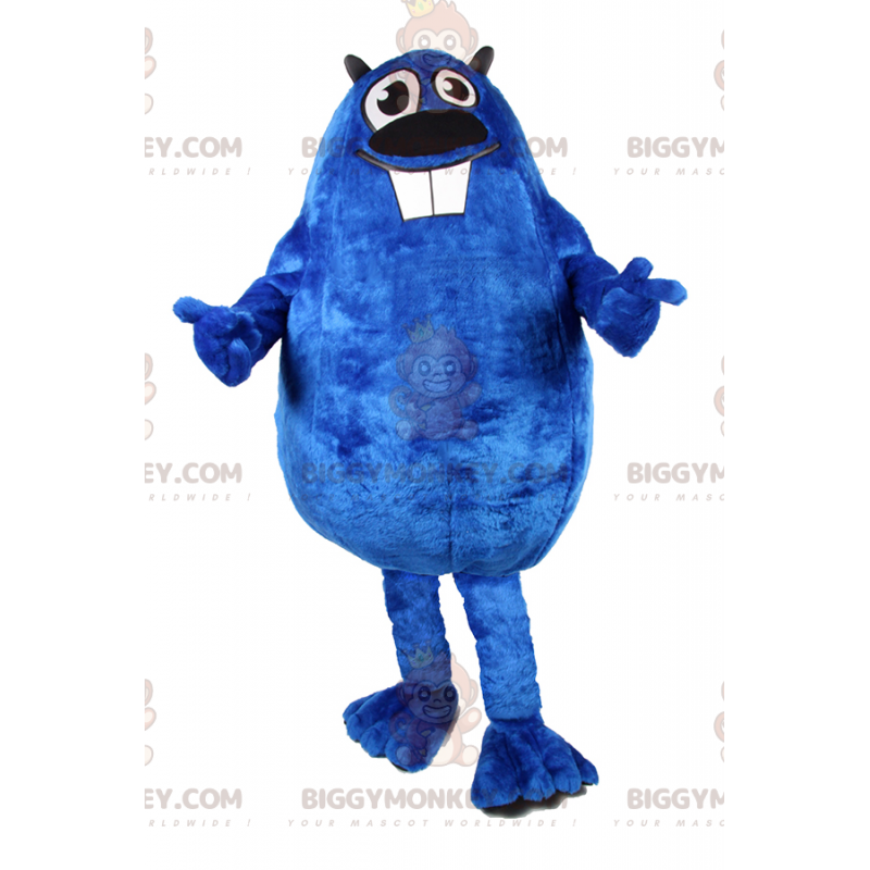 Costume mascotte BIGGYMONKEY™ roditore blu - Biggymonkey.com