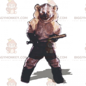 BIGGYMONKEY™ Disfraz de mascota de roedor con pantalones cortos