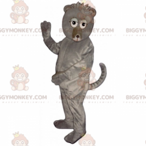 Graues Nagetier BIGGYMONKEY™ Maskottchen Kostüm -