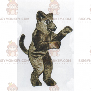 Braunes Nagetier BIGGYMONKEY™ Maskottchen Kostüm -