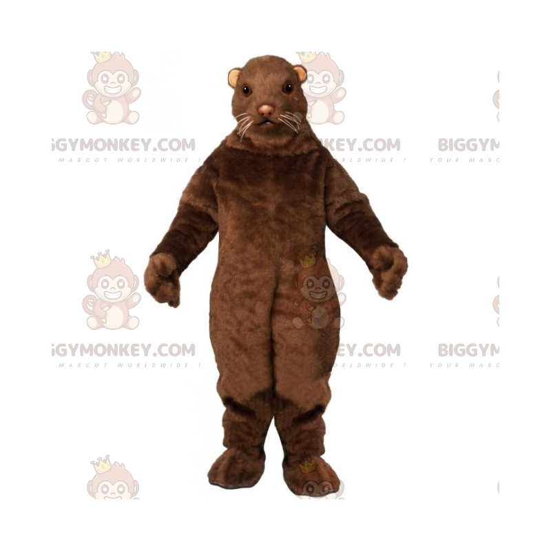 Brown Rodent Mascot Costume BIGGYMONKEY™ with Small Ears -