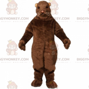 Costume mascotte roditore marrone BIGGYMONKEY™ con orecchie