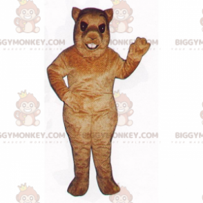 Smilende gnaver med store tænder BIGGYMONKEY™ maskotkostume -