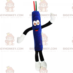 Disfraz de mascota BIGGYMONKEY™ de rodillo azul -