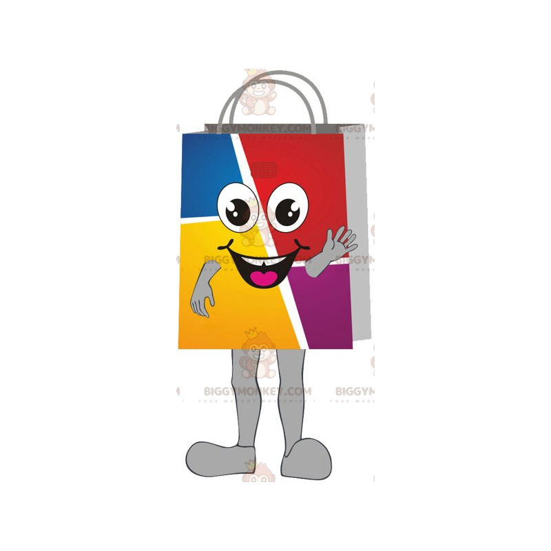 Costume de mascotte BIGGYMONKEY™ de sac de shopping -