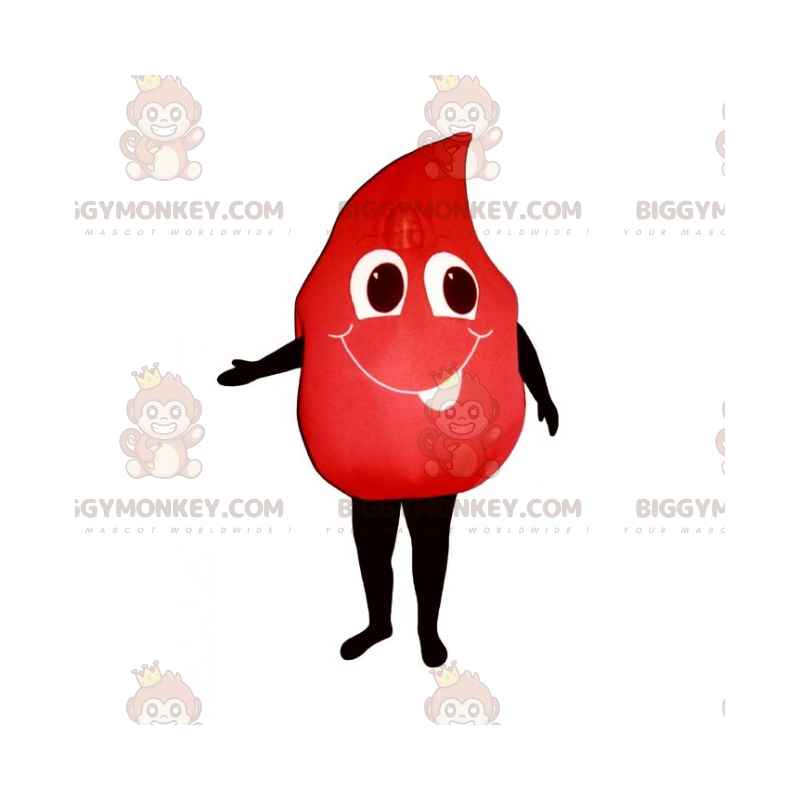 Blood BIGGYMONKEY™ Mascot Costume with Smile – Biggymonkey.com