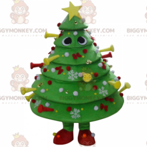 Costume de mascotte BIGGYMONKEY™ de sapin de noël -