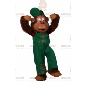 Monkey In Overalls BIGGYMONKEY™ maskottiasu - Biggymonkey.com