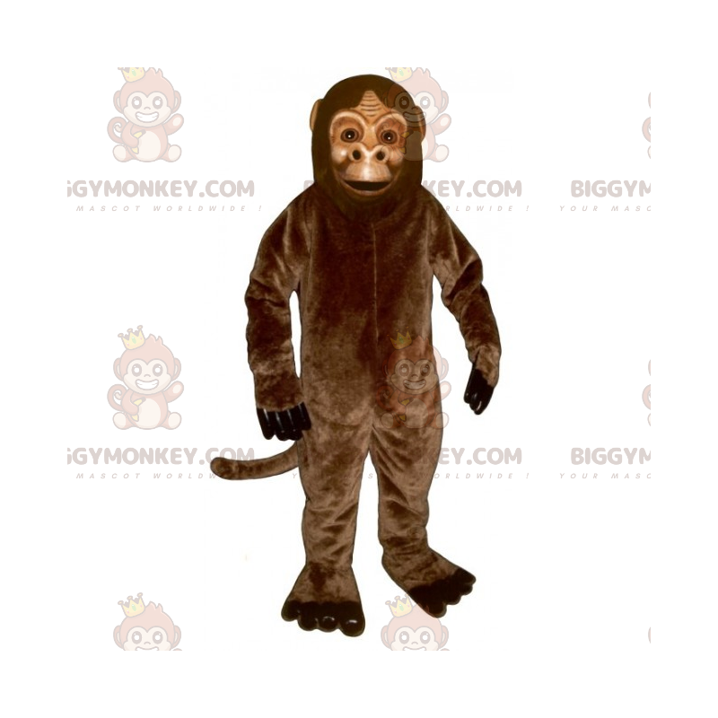 Klassisches braunes Affen-BIGGYMONKEY™-Maskottchen-Kostüm -