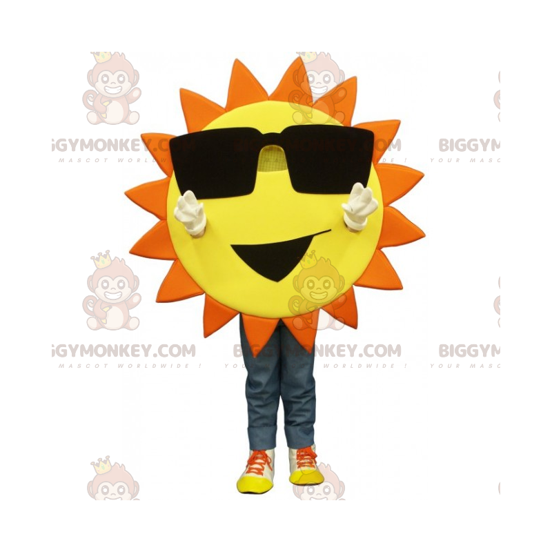 Costume de mascotte BIGGYMONKEY™ de soleil avec grandes