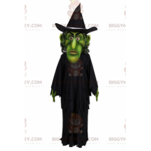 Costume de mascotte BIGGYMONKEY™ de sorcière au visage vert -