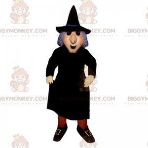 Disfraz de mascota de bruja de pelo gris BIGGYMONKEY™ -