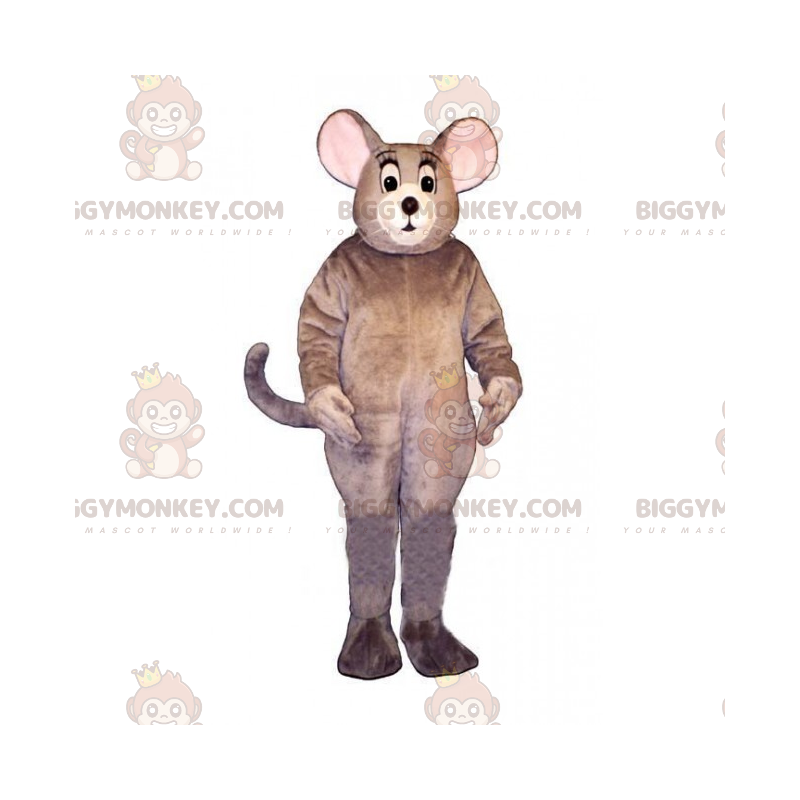 Kostým myška s dlouhým knírem BIGGYMONKEY™ s maskotem –