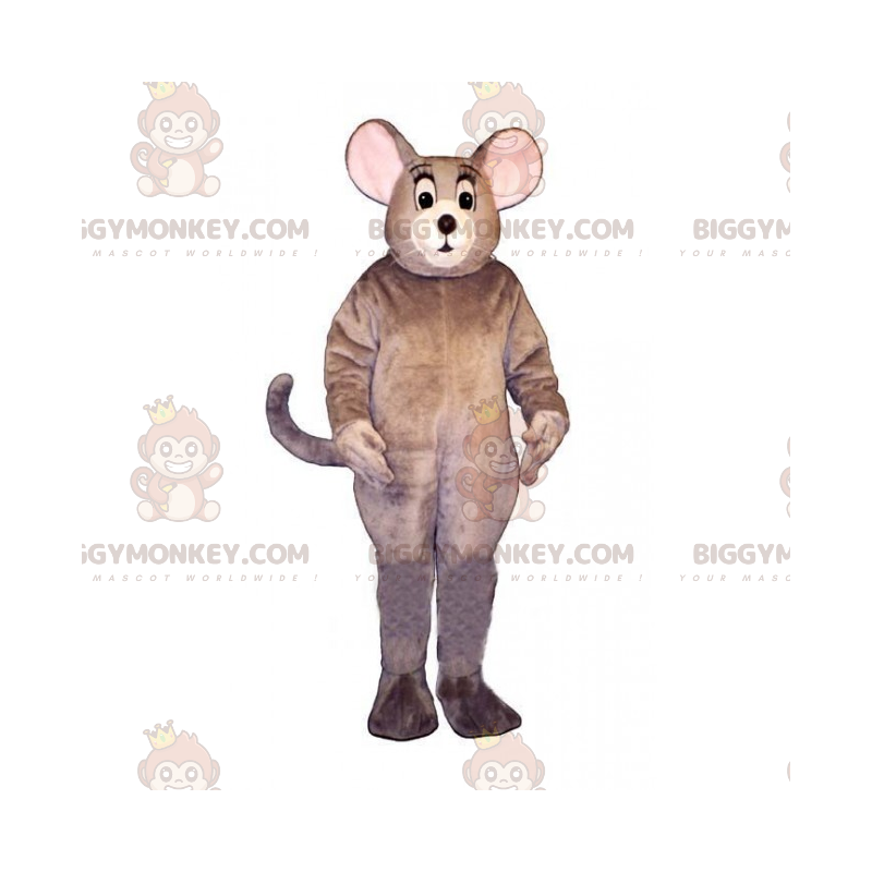 Muis met lange snor BIGGYMONKEY™ mascottekostuum -