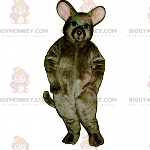 Disfraz de mascota ratón de orejas redondas BIGGYMONKEY™ -