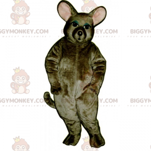 Purchase Blue and pink giant rat mascot with a jacket and a backpack in  Mascots unclassified Color change No change Size L (180-190 Cm) Sketch  before manufacturing (2D) No With the clothes? (