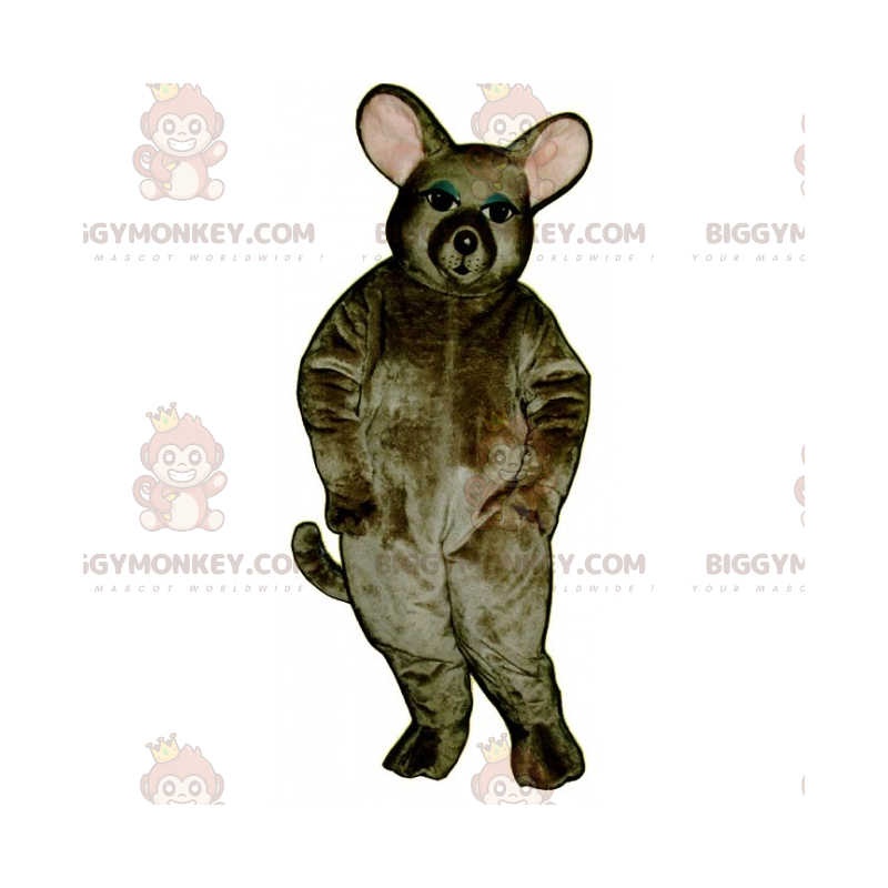 Kostým maskota myši BIGGYMONKEY™ s kulatým uchem –