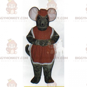 Costume da topo BIGGYMONKEY™ mascotte con grembiule e occhiali