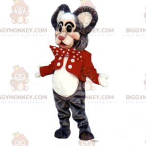 Costume da topo BIGGYMONKEY™ mascotte con giacche e papillon da