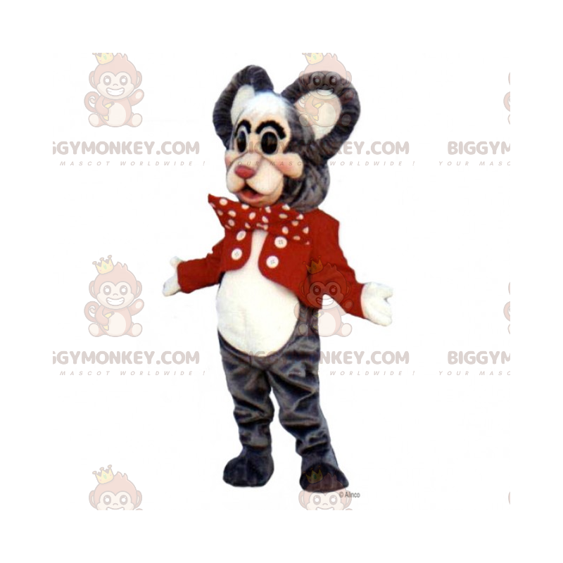 Disfraz de mascota de ratón BIGGYMONKEY™ con chaquetas y