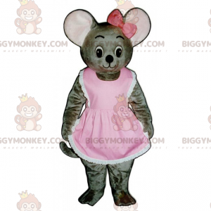Kostým myši BIGGYMONKEY™ v šatech a mašli – Biggymonkey.com