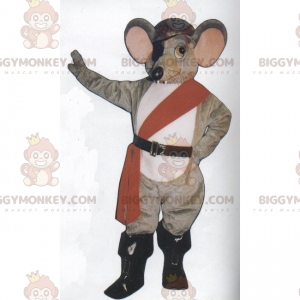 Maus BIGGYMONKEY™ Maskottchen-Kostüm im Piraten-Outfit -